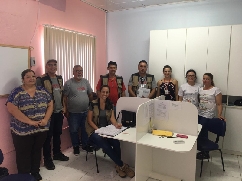 Técnicos realizam visita de orientação às Agentes de Endemias